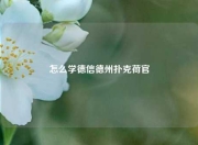 怎么学德信德州扑克荷官