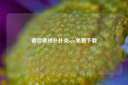 德信德州扑扑克app免费下载