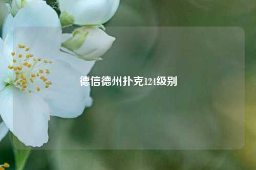 德信德州扑克124级别